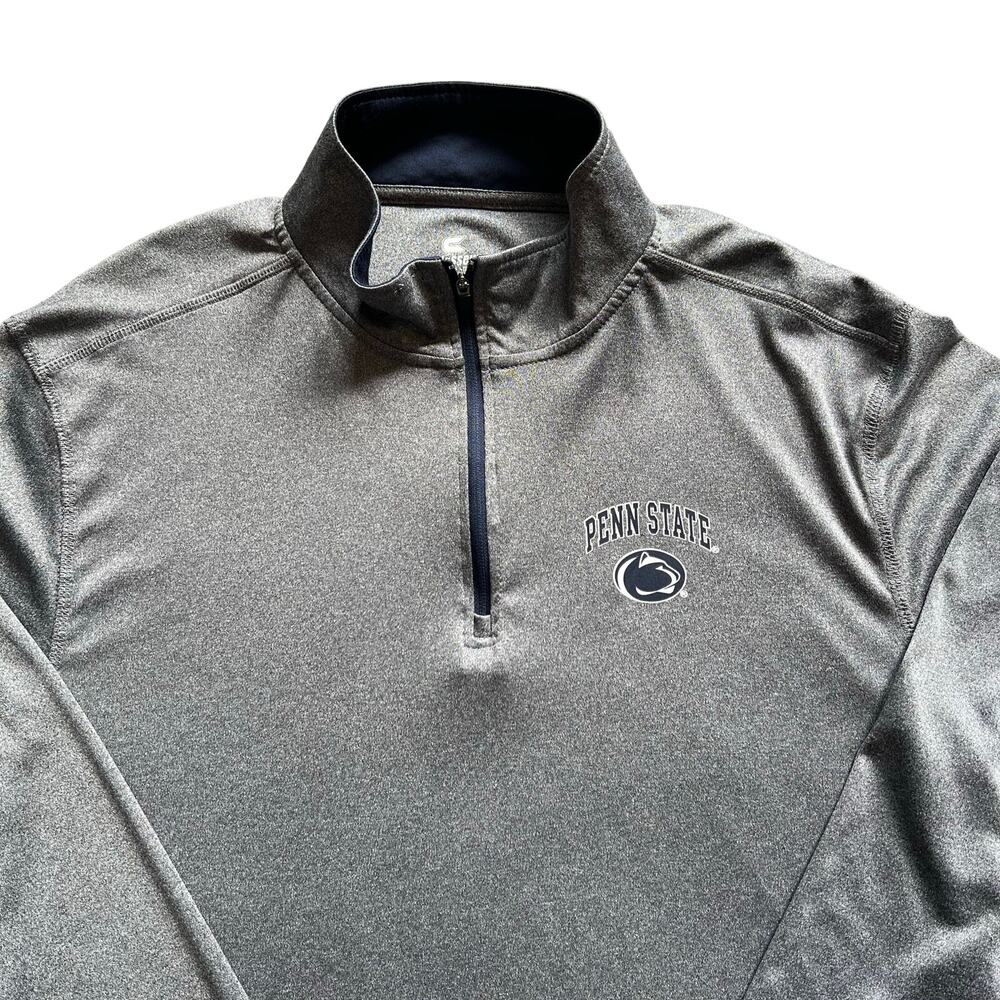 Penn State Nittany Lions Mens 1/4 Zip Pullover Shirt Gray Long Sleeve Size XXL - Picture 2 of 13